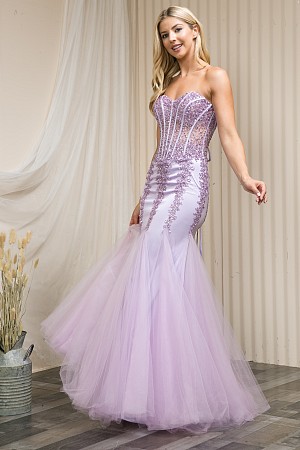 Sleeveless/Strapless Fish Tail ...